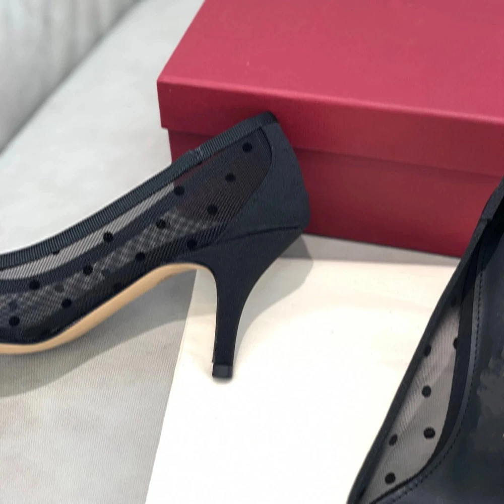 

Luxury Brand Women's Pumps New Fashion Designer Ladies Shoes Butterfly-knot Lace Shoes Wedding Party High Heel Shoes Size 34-40