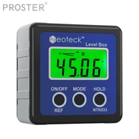 proster magnetic base digital angle gauge level bevel box protractor inclinometer 490 degree measuring tool waterproof ip54