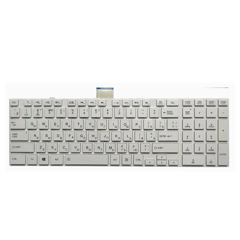 RU Клавиатура для ноутбука TOSHIBA C850 C855 C855D L850 L850D L855 L870 белая клавиатура P850 S850 S855D