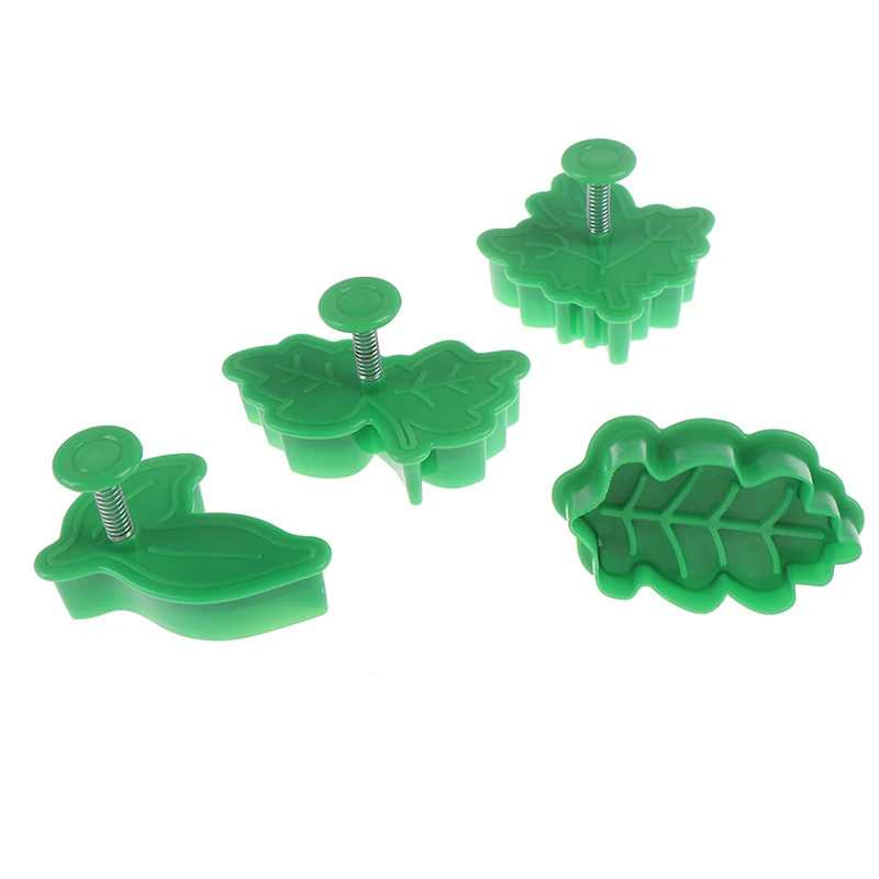 4 шт./компл. пластиковые формочки для печенья в форме листьев сделай сам помадная