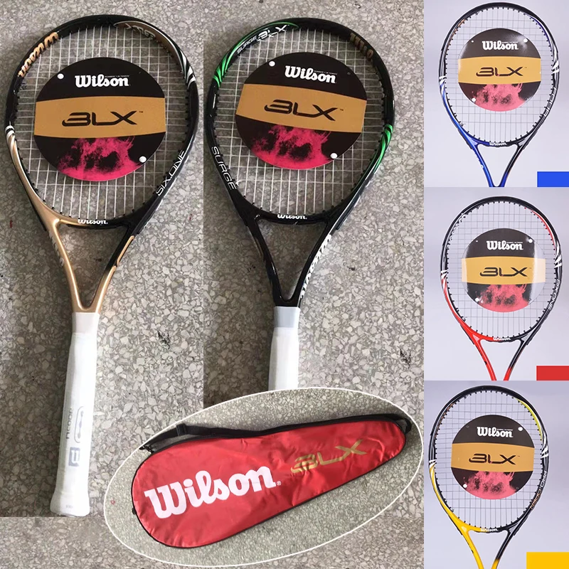 

New Tennis Racket With Bag Tennis Racquet Tennis Padel String Bag Overgrip Dampener Raquete De Tennis Paqueta