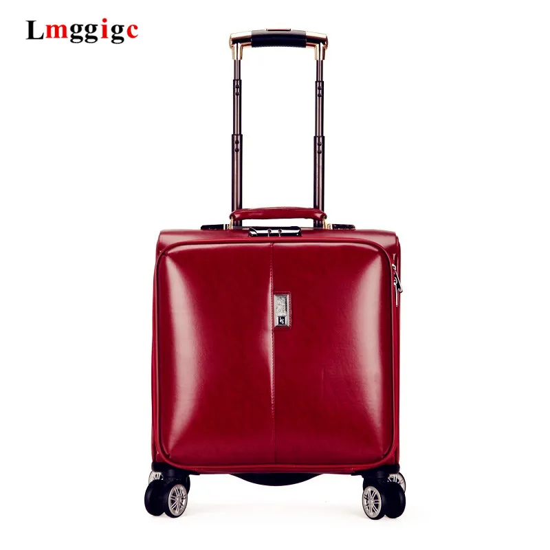 16 дюймов переносная сумка из искусственной кожи чехол для чемодана на колесиках