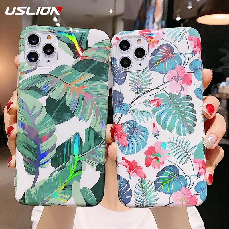 Чехол USLION для телефона iPhone 11 Pro Max X XR Xs мягкий чехол IMD 6 6s 7 8 Plus |