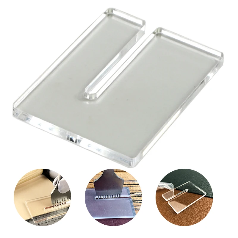 Креативный кожанный перфоратор акриловая линейка для вытягивания кожаного