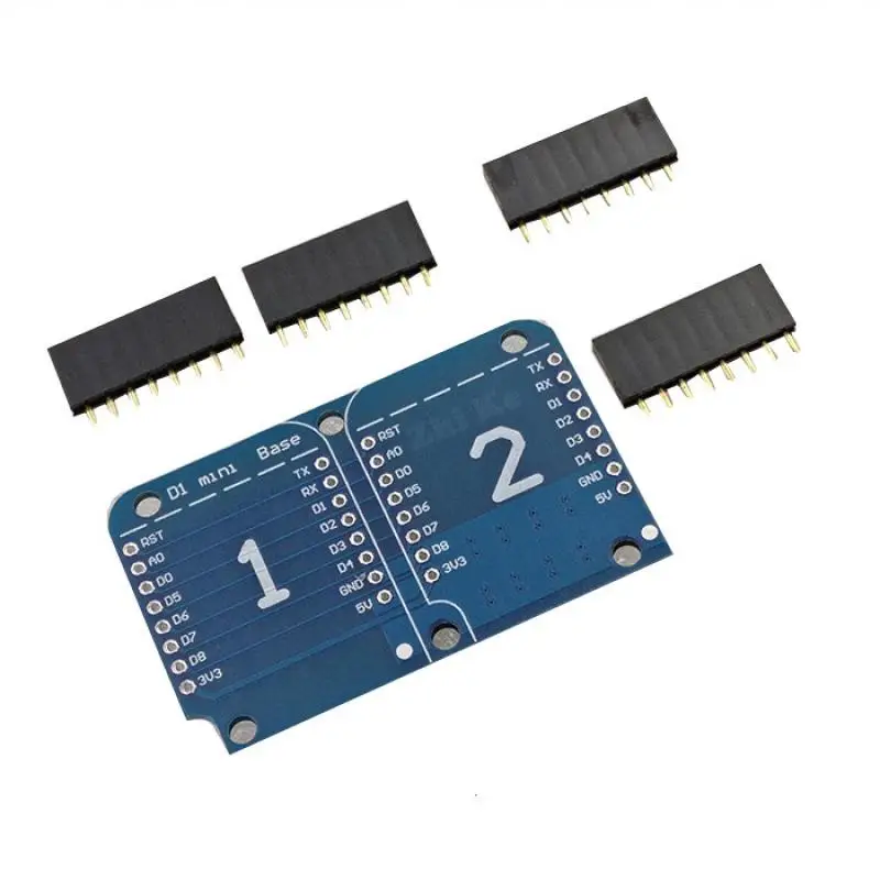 Dual Base for WEMOS D1 mini WIFI Internet of Things development board based expansion bottom | Электронные компоненты и