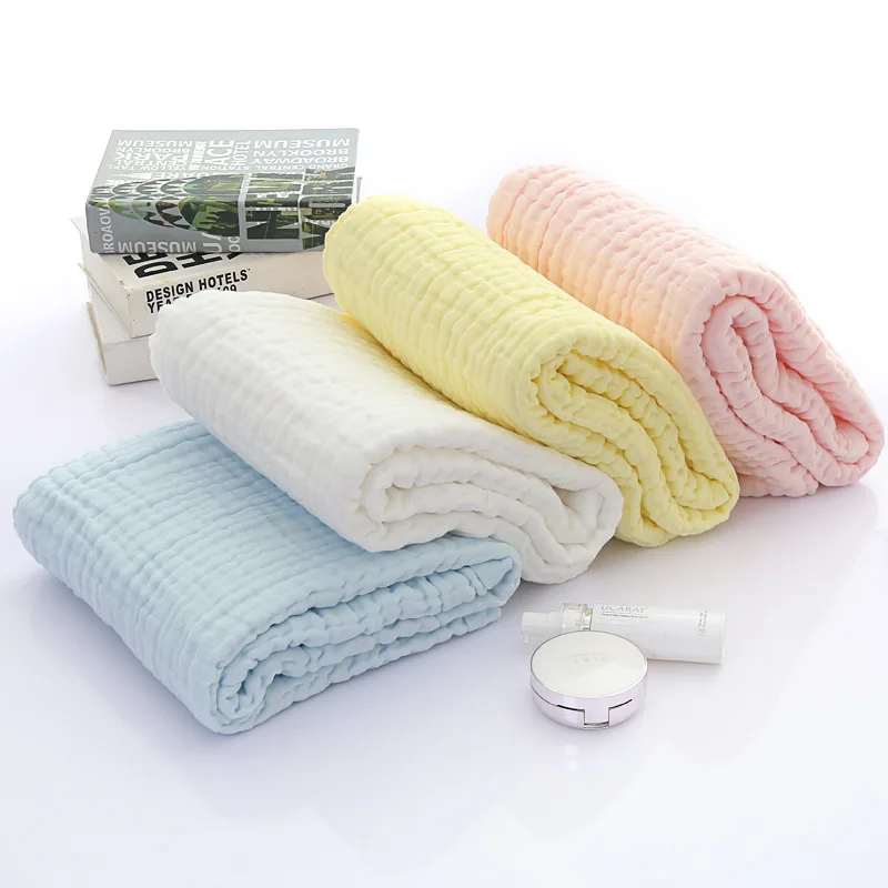 

Baby Blankets 6 Layers 110*110cm Muslin Cotton Newborn Sleeping Blanket Swaddle Breathable Infant Kids Children Baby Towel