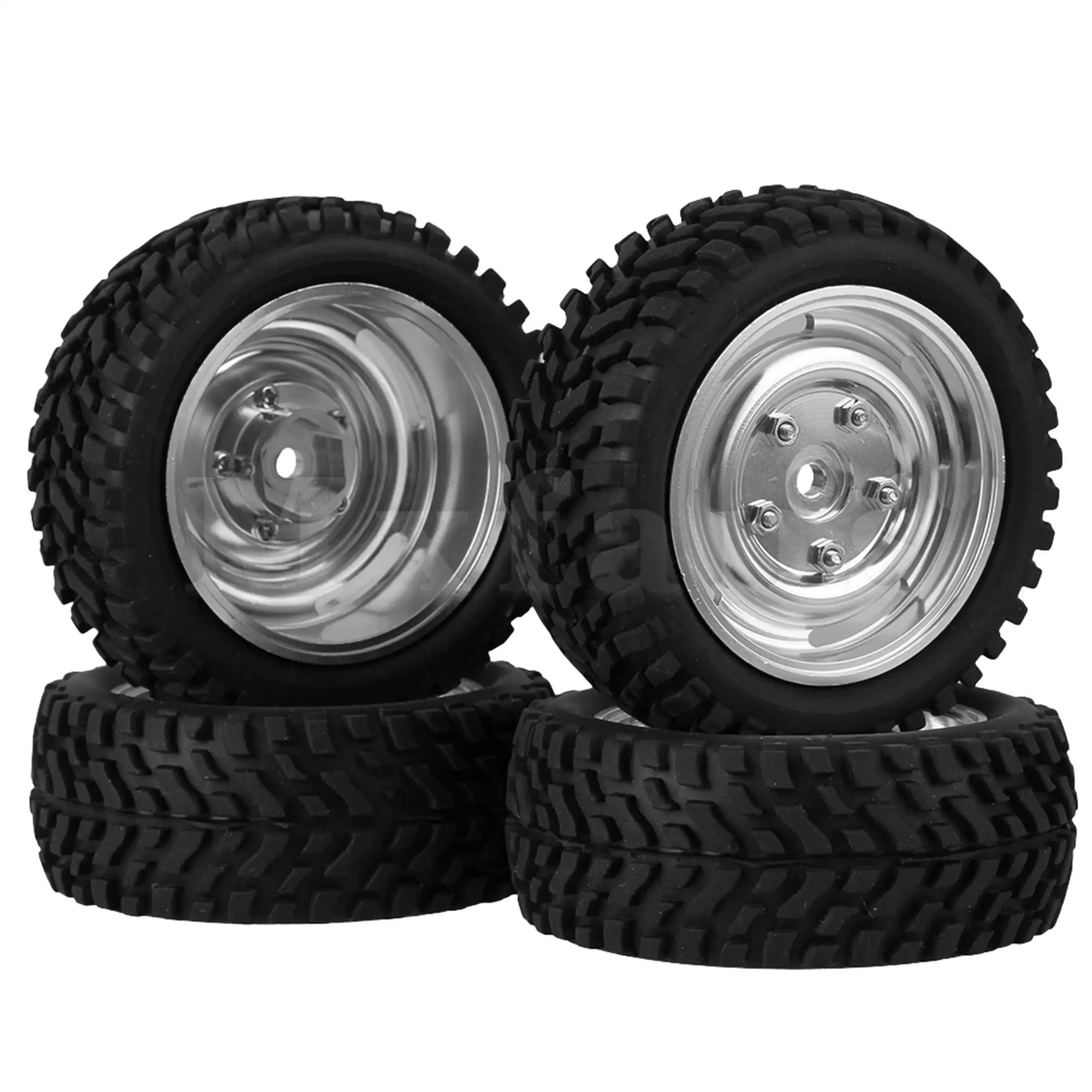 

4 шт., автомобильные колесные диски с 4 отверстиями, из серебристого алюминиевого сплава