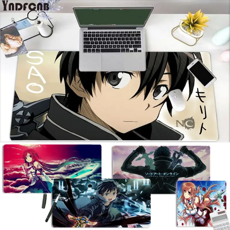 

YNDFCNB Sword Art Online Mouse pad PC Computer mat Size for Gaming Mousepads Deak Mat for overwatch/cs go/world of warcraft