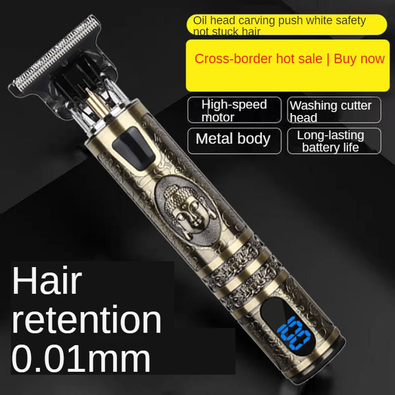 

T9 Electric Hair Clipper Rechargeable Hair Trimmer Professional Cordless Electric Beard Shaver Hair Cutting Machine Barber Tool