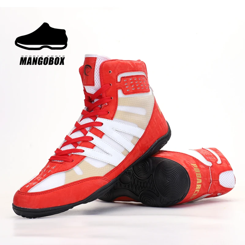 

Роскошные Брендовые мужские ботинки для борьбы, Нескользящие высокие кроссовки, мужские дизайнерские ботинки для бокса, Лидер продаж, мужс...