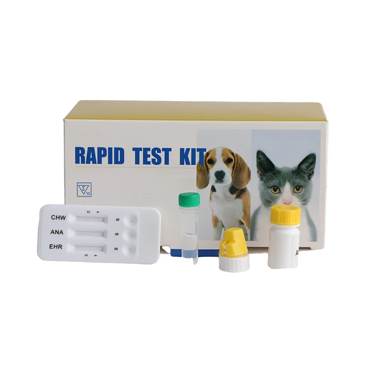 

Ready To Ship Dog Canine Ehrlichia / Anaplasma / Heartorm Combo Rapid Test Kit