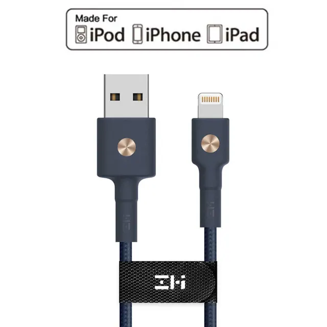 ZMI кабель с сертификацией MFi для USB зарядное устройство передачи данных X 8 7 6 Plus