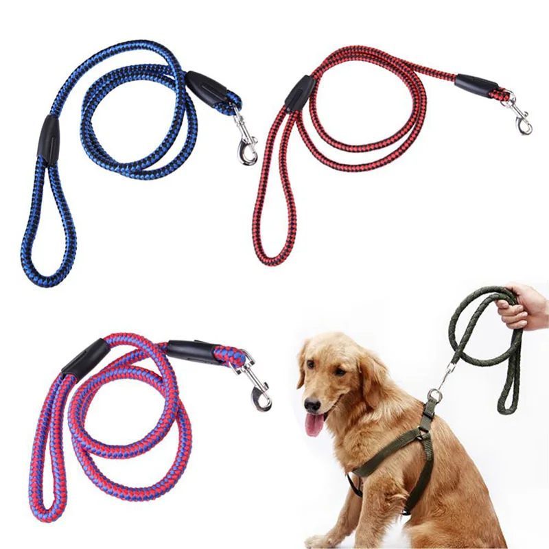 Strong Pet Dog Braided Nylon Rope Soft and Comfortable Dogs Leash Lead Durable Heavy Duty For Small Pets 120cm | Дом и сад