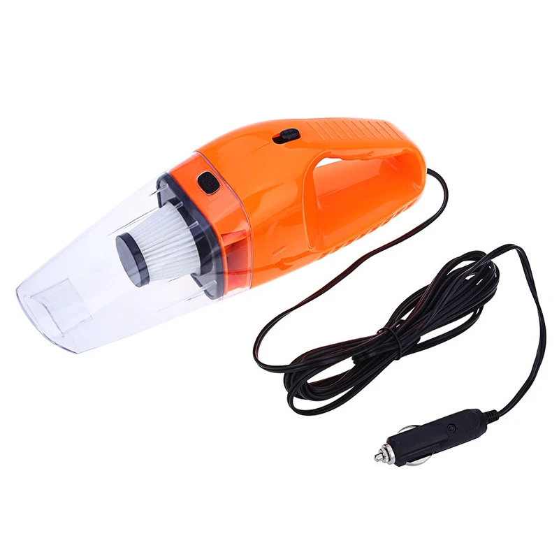 Orange Портативный высокое Мощность автомобильный пылесос 12V 120W мини автомобильный пылесос Авто аспиратор беспроводные - Цвет: Orange