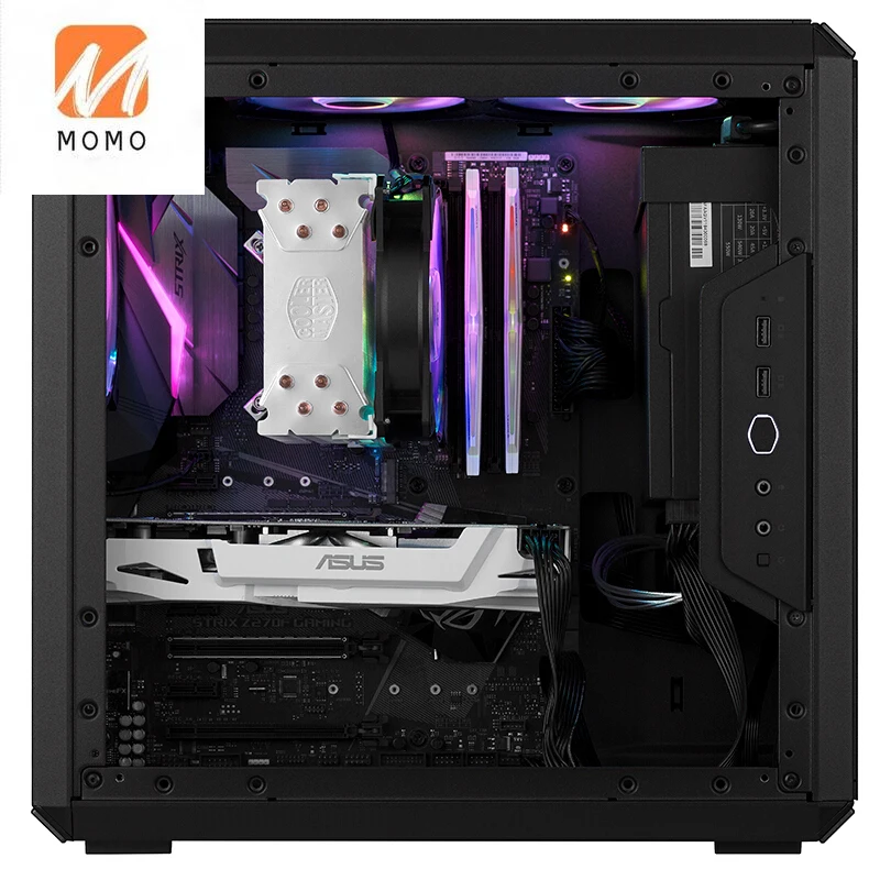 

Masterbox Q500l Mini Computer Small Chassis Full-Side Transparent Desktop Host ATX