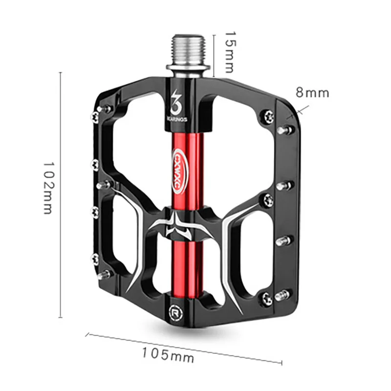 

CXWXC 3 Bearings Mountain Bike Pedals Platform Alloy Pedals Bicycle Pedal Platform for MTB Road Bike