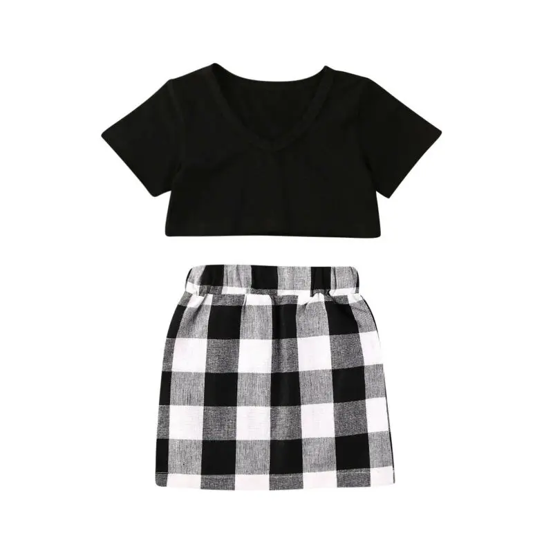 2020 летняя одежда для малышей комплект одежды От 6 месяцев до 5 лет топы рубашка