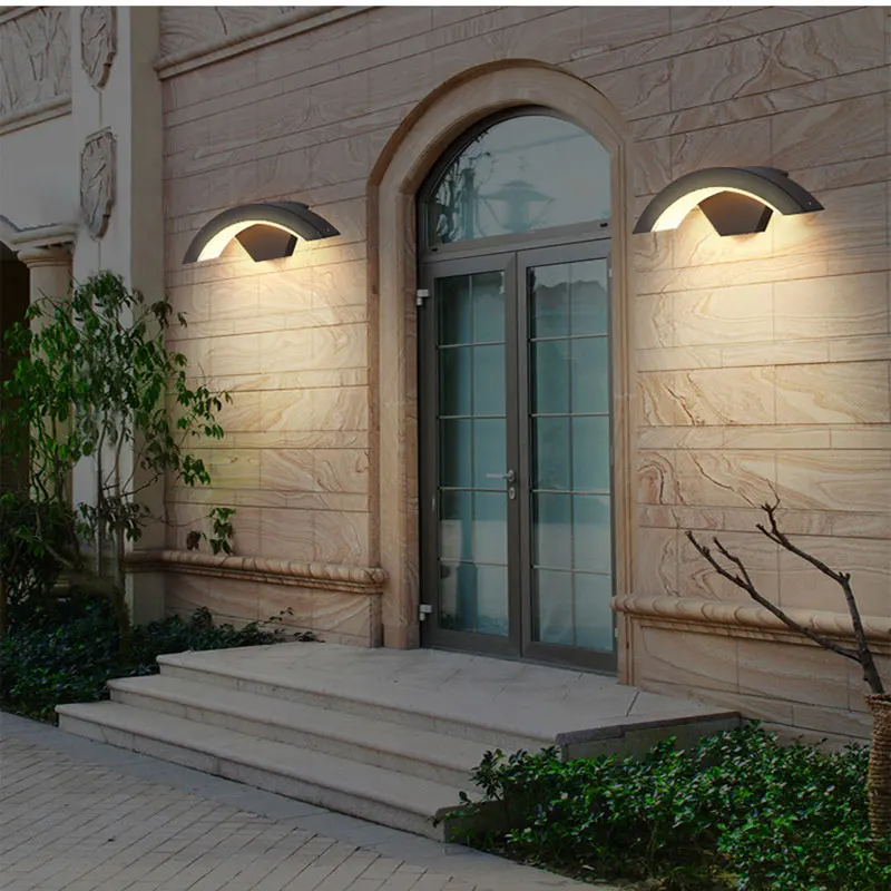 Водонепроницаемый светодиодный настенный светильник для крыльца Уличное бра с