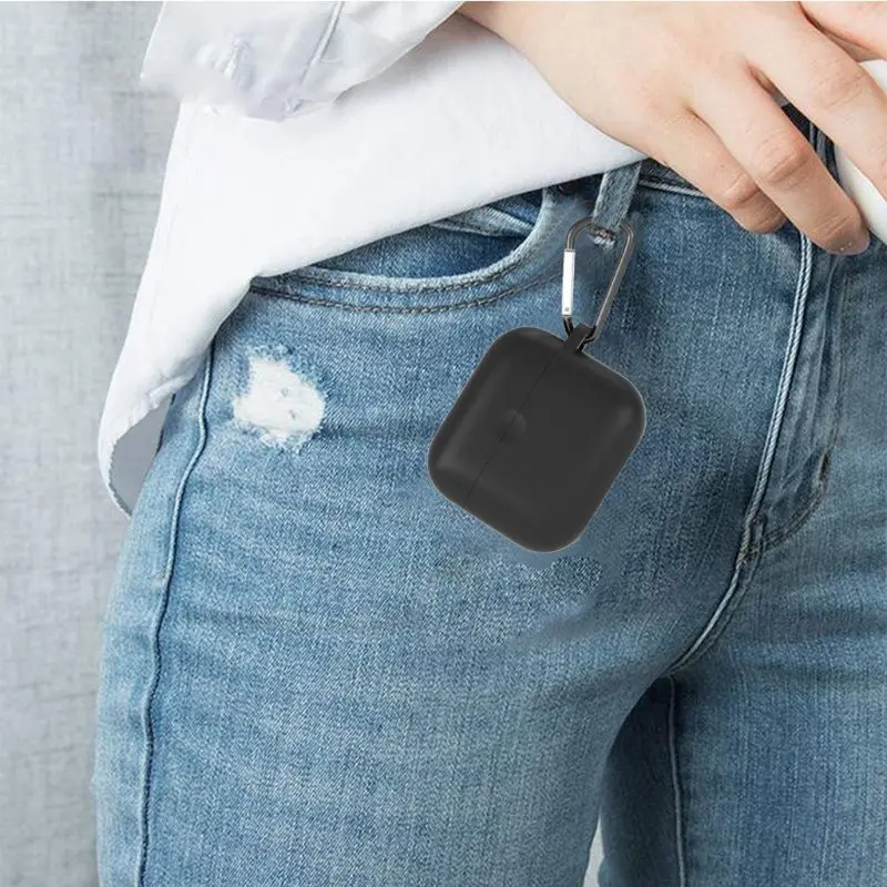 

Clamshell Opening Flexible Silicone Comprehensive Protective Case Full Cover for Anker-Soundcore Liberty Air 2 Earbuds