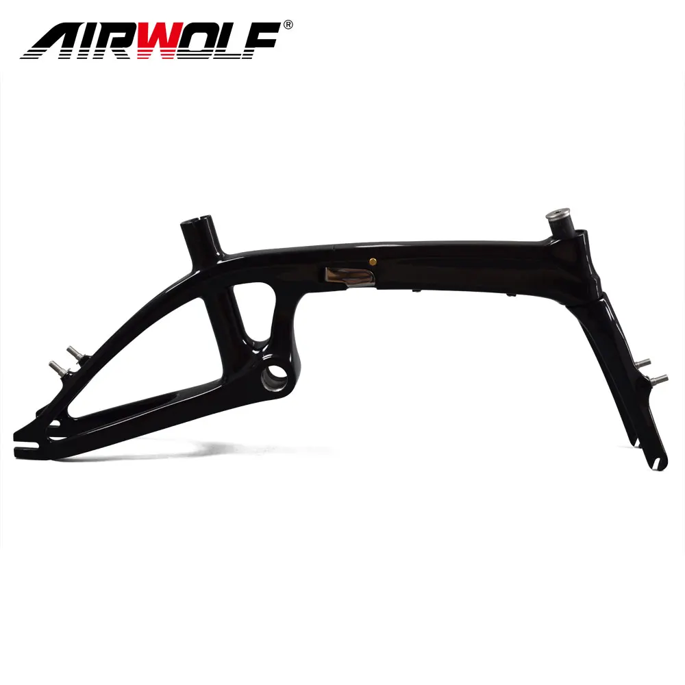 Airwolf углеродное волокно Складная велосипедная Рама для детей/женщин городской