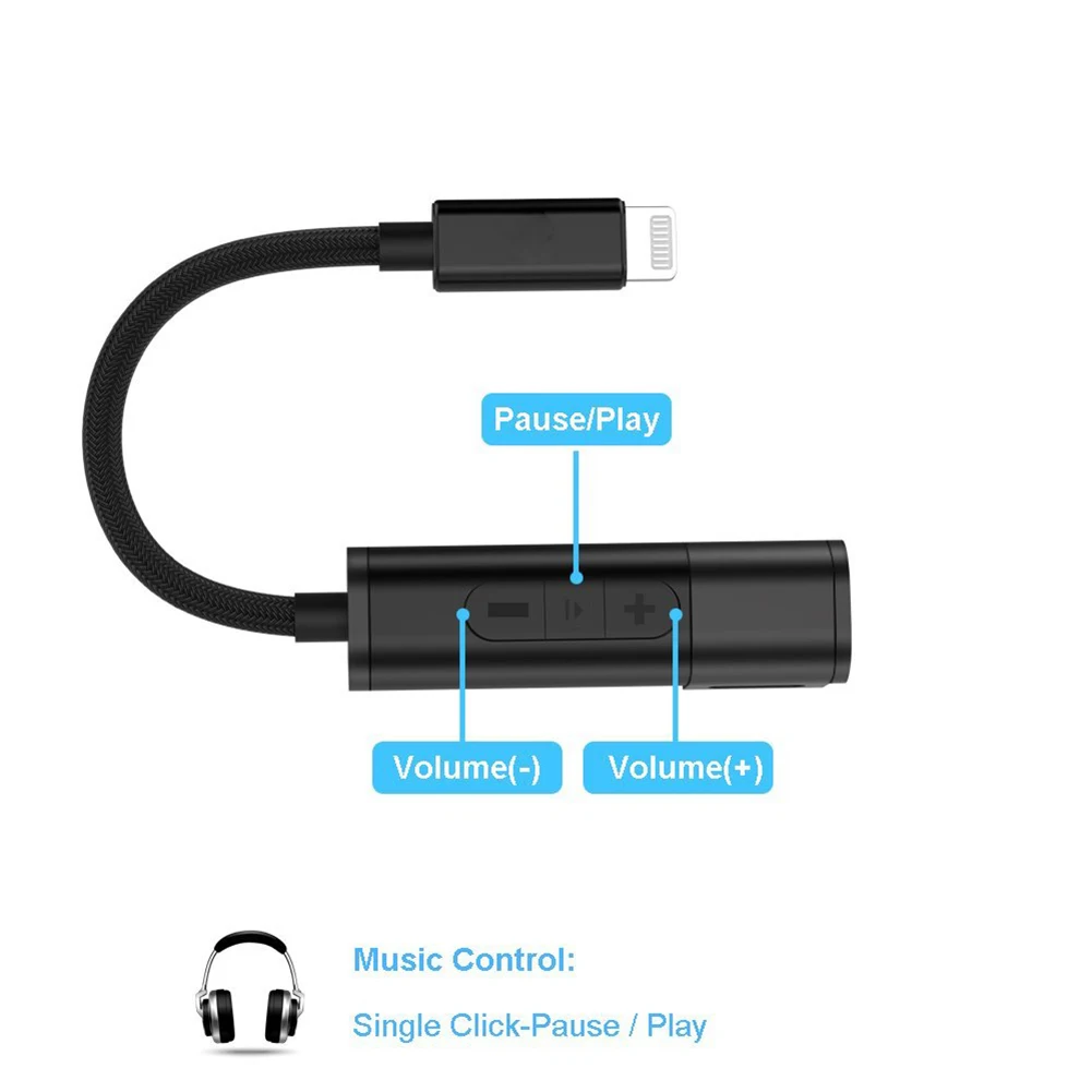 Адаптер с Lightning на 3 5 мм для наушников разветвитель звука и зарядного устройства