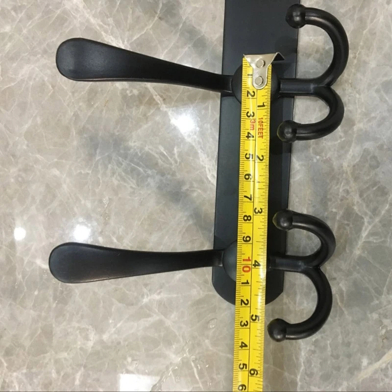 

5 Hooks Stainless Steel Wall-mounted Bathroom Hook Rack Bedroom Coat Hanger