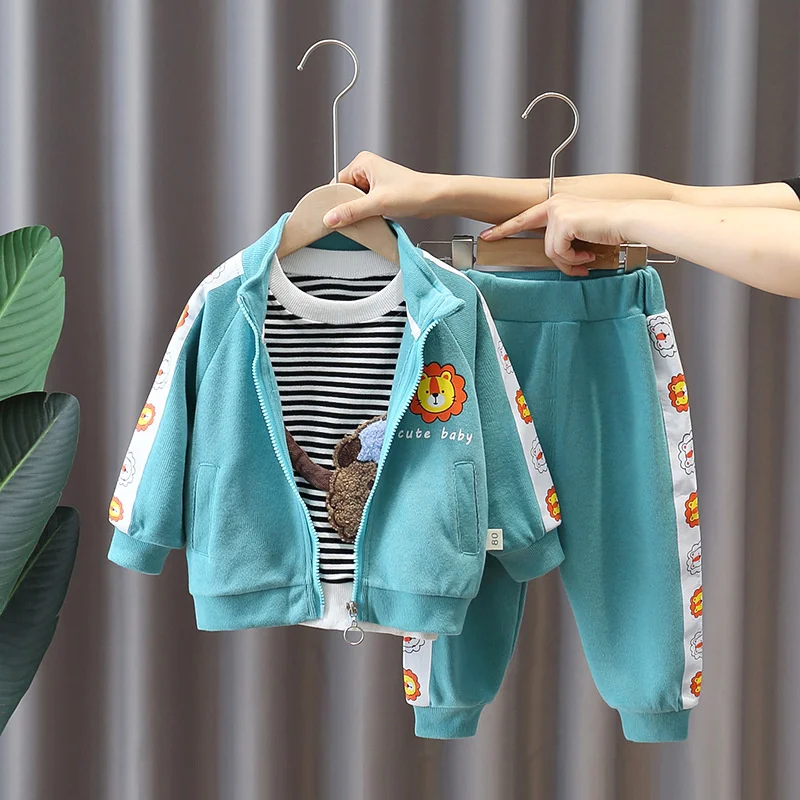 Осенний костюм для мальчиков Новинка весна осень 2021 красивая детская одежда в