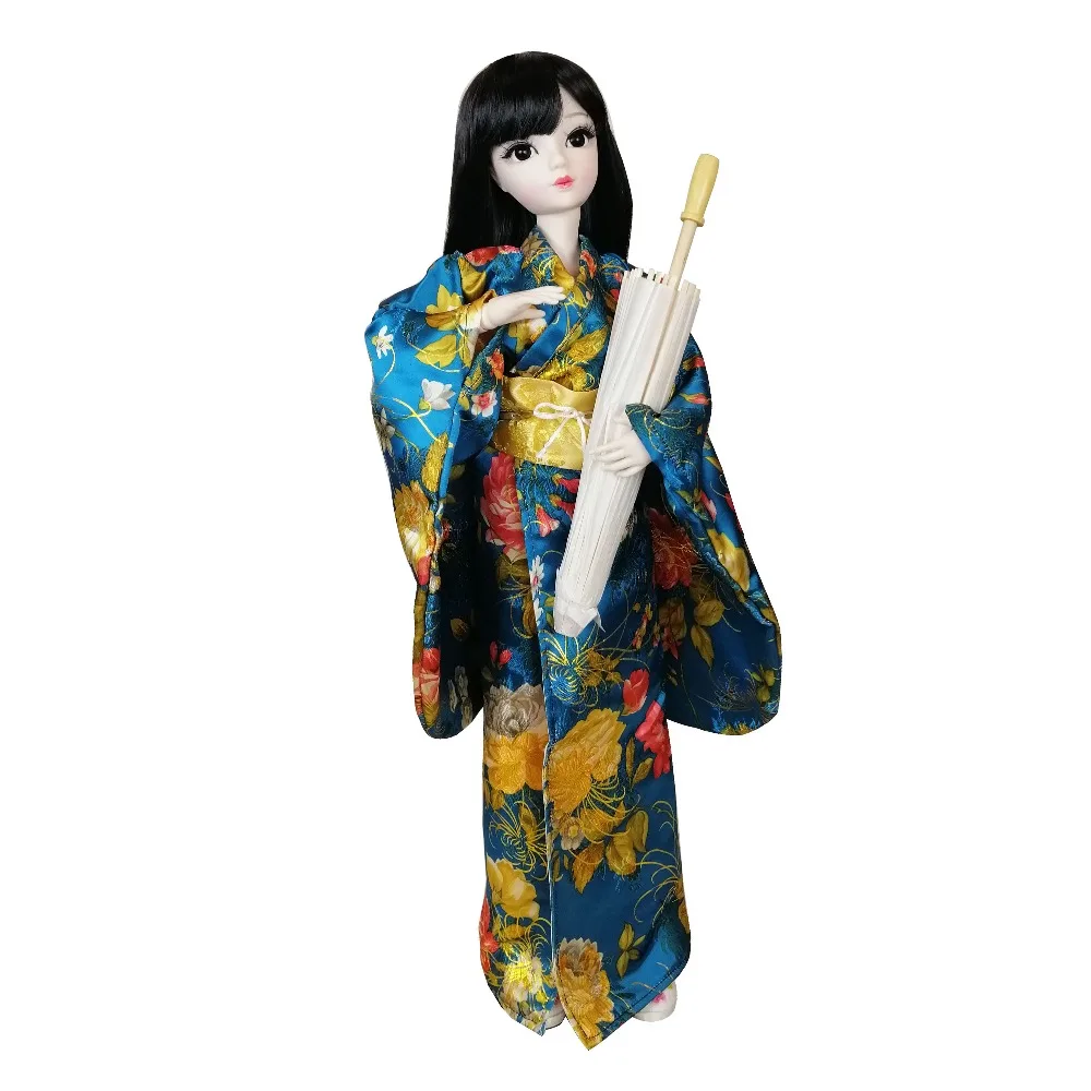 EVA BJD 1/3 60 см 24 дюйма азиатское японское кимоно девушка мяч шарнирная кукла Обнаженная белая кожа Смола Модель с открытой головой DA001-133