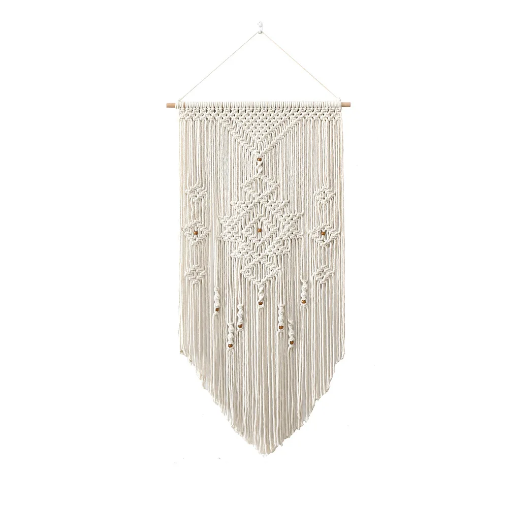 

New Arrival Nordic Simple Tapestry Handmade Tassel Macrame BOHO Art Wall Hanging Tapestries for Living Room Marry Home Decor