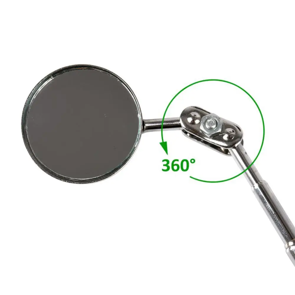 

1Pc 30 mm Car Telescopic Detection Lens Inspection Round Mirror 360 Degree Rotation Repair Tool Retractable 17 to 49 cm L1