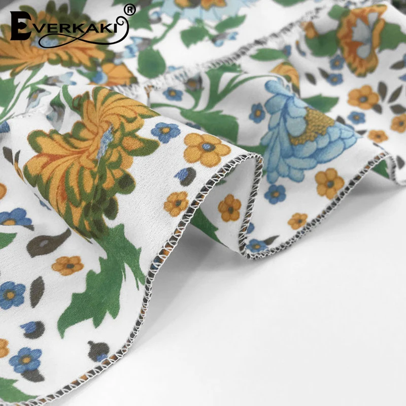 Everkaki Women Short Slip Dress Boho Print Summer Vestidos Casual Gypsy Ladies Vintage Mini Dresses Female Chic 2020 New Fashion | Женская