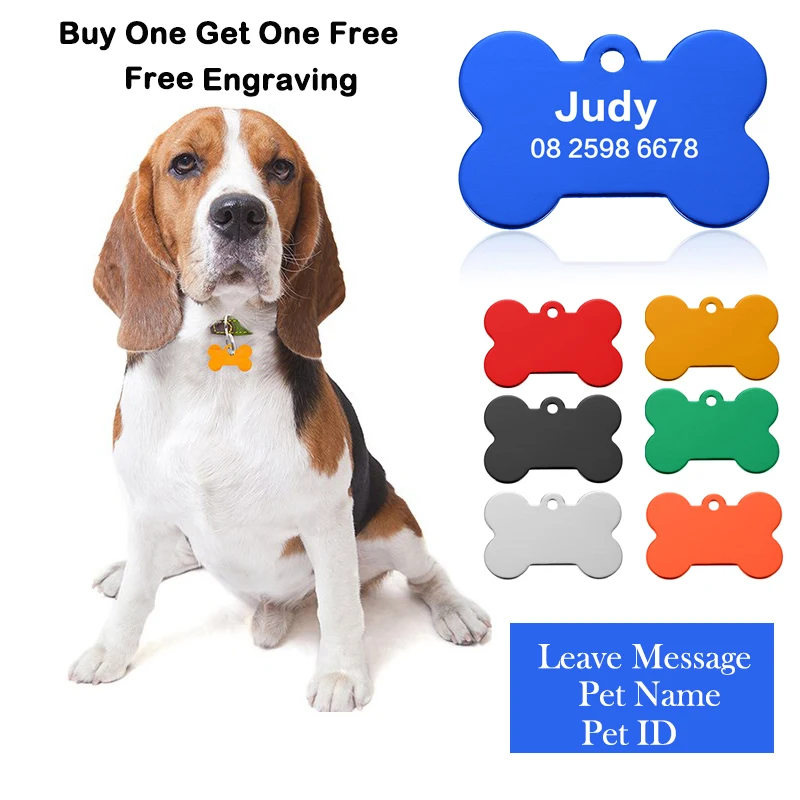 Бирка для собак с гравировкой 1 шт./лот|ID бирки| |