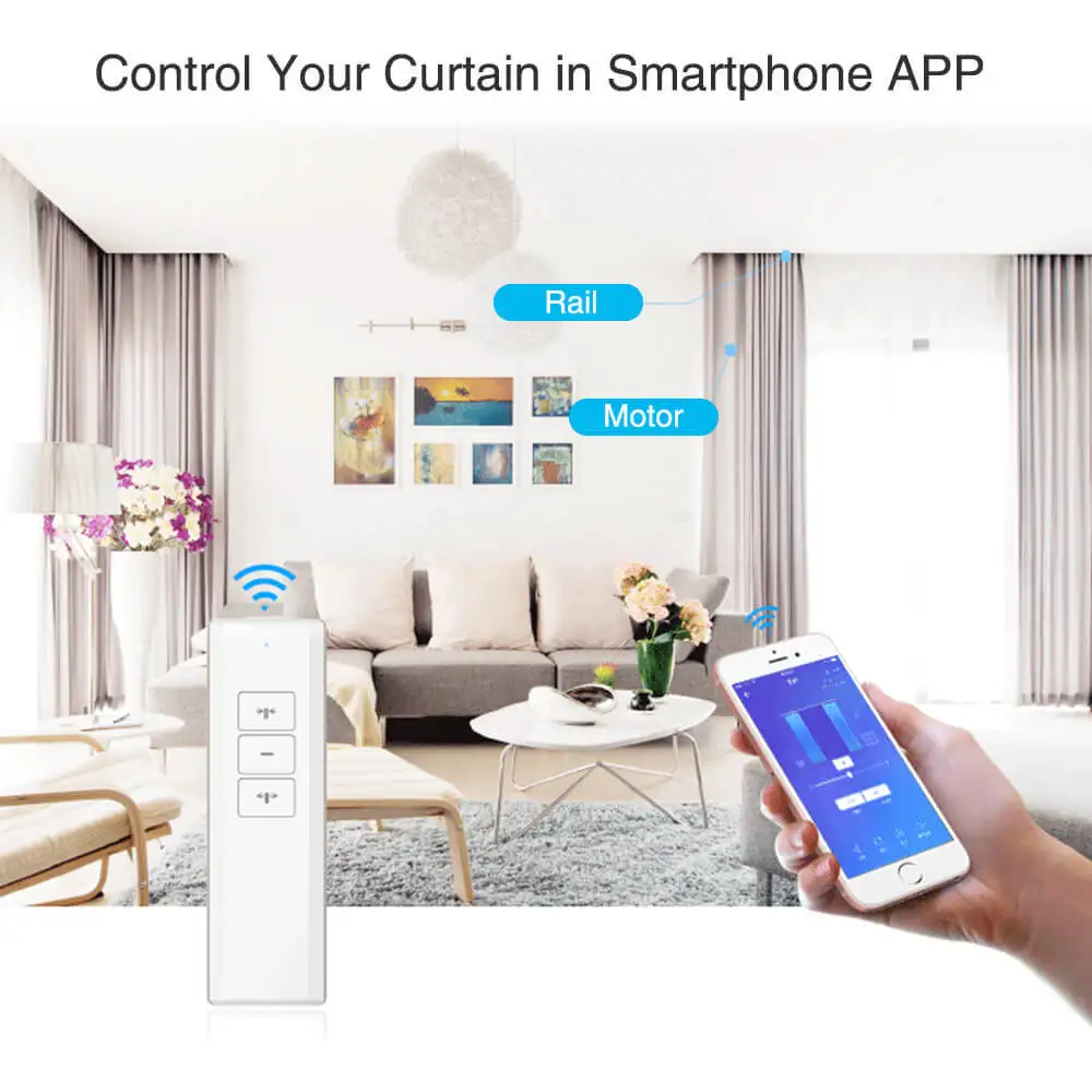 Ewelink WiFi Интеллектуальный умный занавес мотор электрический трек набор