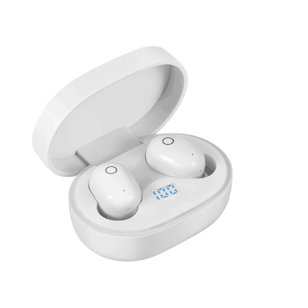 DT-8 TWS white Bluetooth V5.0, беспроводные наушники, стерео Спортивные Беспроводные наушники, наушники, гарнитура, 2000 мАч, мощность для iPhone, Xiaomi - Цвет: DT-8 TWS white