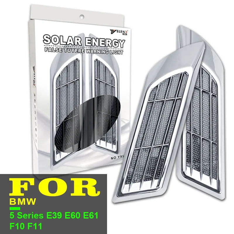 

2pcs Car Solar Light Car LED Lights Auto Lamps Auto Goods for BMW 5 Series E39 E60 E61 F10 F11 E46 E90 F30 F10 F20 E36 E87 E92