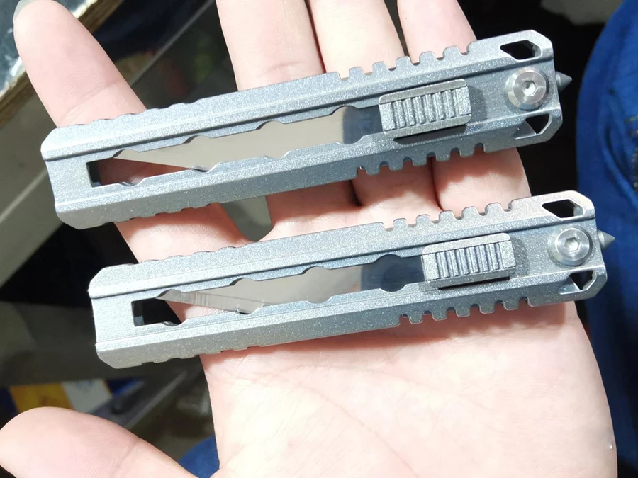 Универсальный нож из титанового сплава держатель для лезвия с титановым зажимом