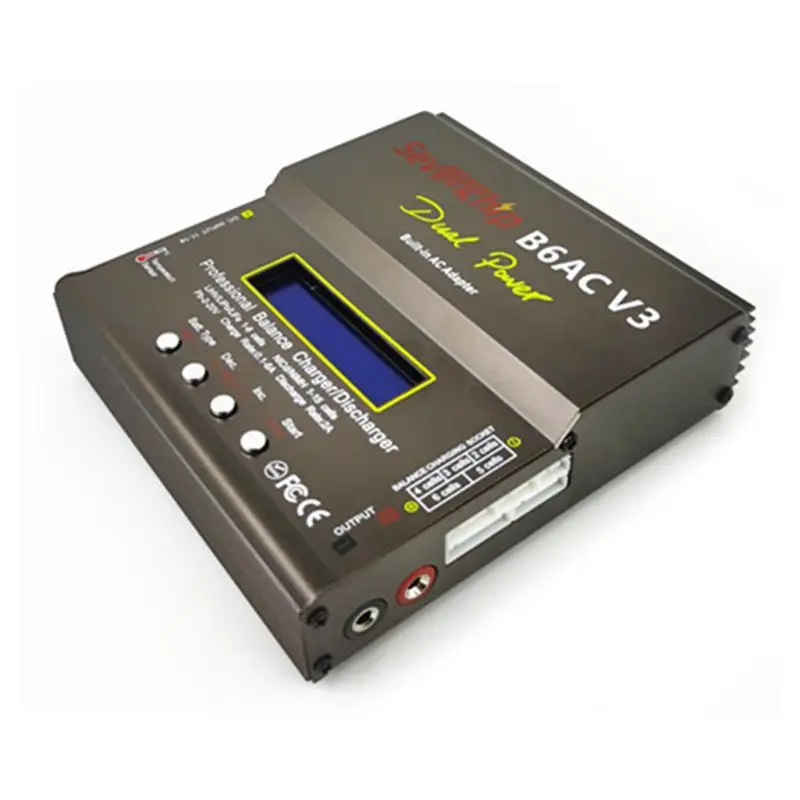 

US/EU/UK/AU/JP Plug 80W B6AC V3 Smart Balance Charger for RC Aircraft Model NiMH NiCD LiHV Li-ion Battery Pack Charger