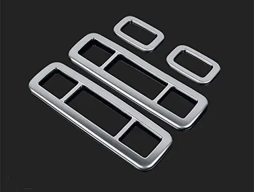 ABS Матовый Хром Интерьер крыши автомобиля Чтение свет рамка Крышка Накладка для