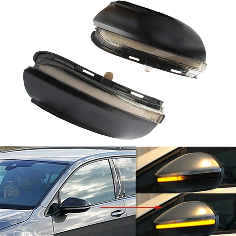 2X Автомобильный светодиодный динамический поворотник светильник ковой