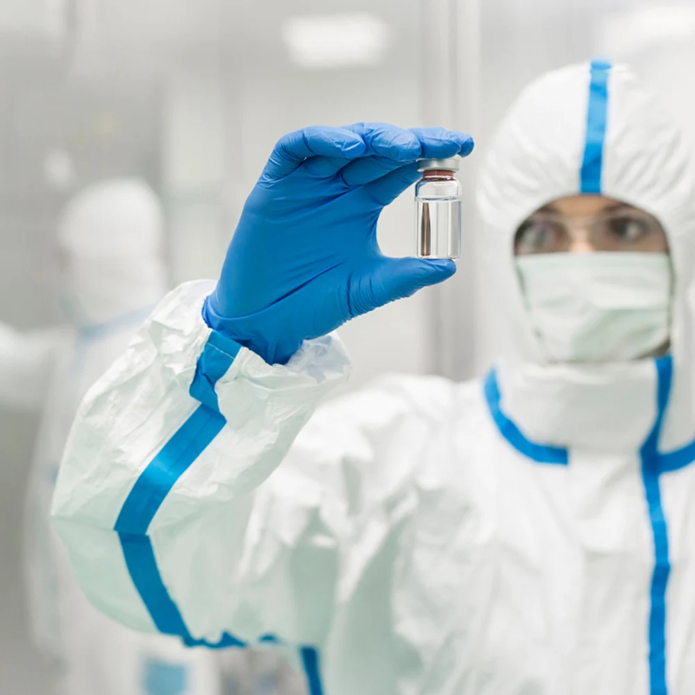 100 шт. Нескользящие одноразовые перчатки латексные противоконтактные для