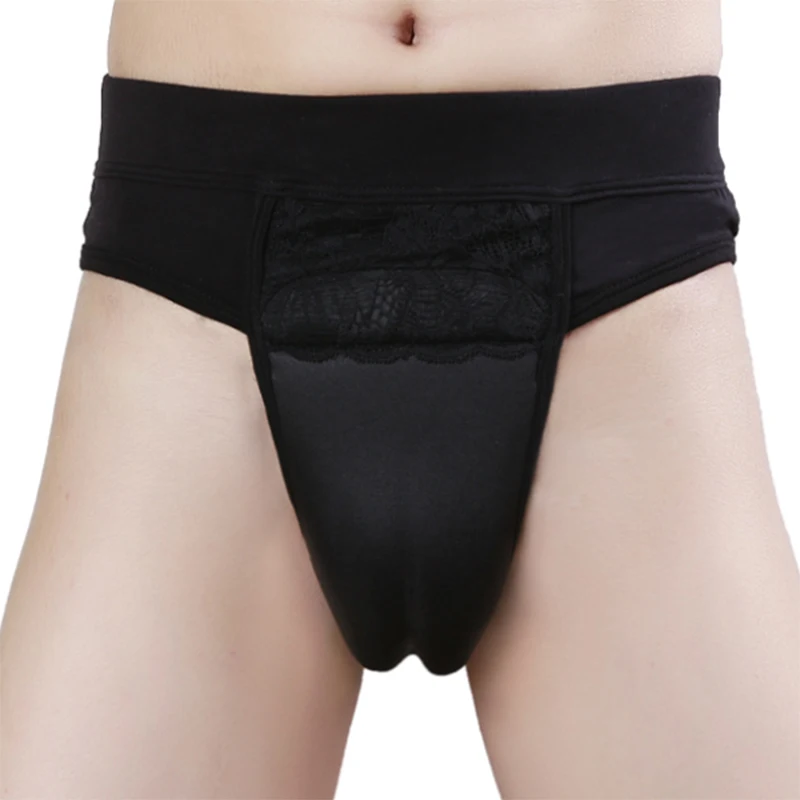 

Men Hiding Gaff Panties Body Shaper Briefs Fake Vaginal Pad for Crossdressing Male underwear for Transgender Shemale