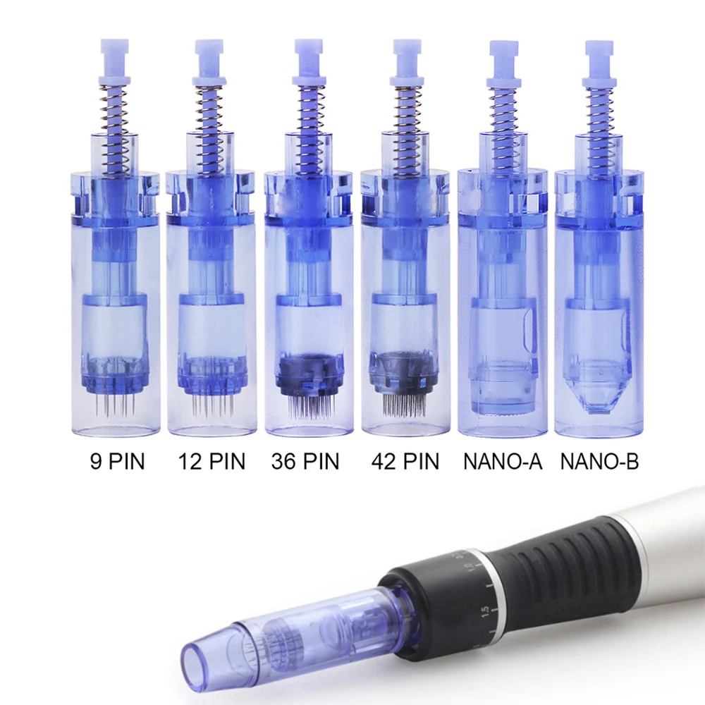 

10/50pcs Electric Derma Pen Cartridges 9/ 12/ 36/ 42/ Nano Needle Bayonet For Ultima A1 Tattoo Micro Needles For beauty pen meso