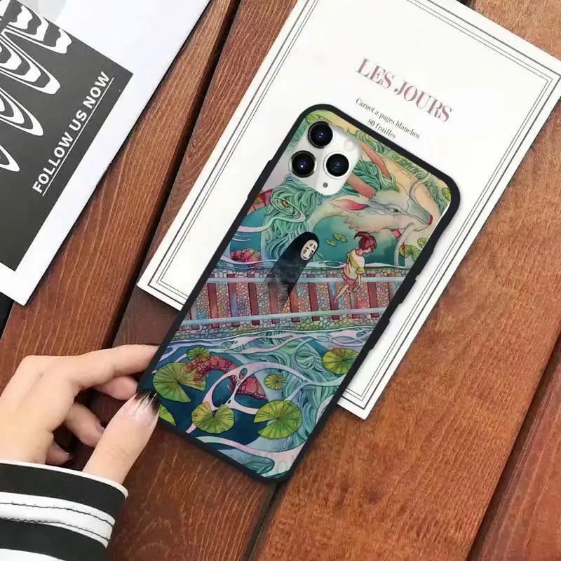 

Spirited Away japanese anime luxury protective Phone Case shell for iPhone 11 12 pro XS MAX 8 7 6 6S Plus X 5S SE 2020 XR