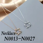 Высококачественное нежное модное ожерелье из стерлингового серебра 925 пробы N0013-N0027