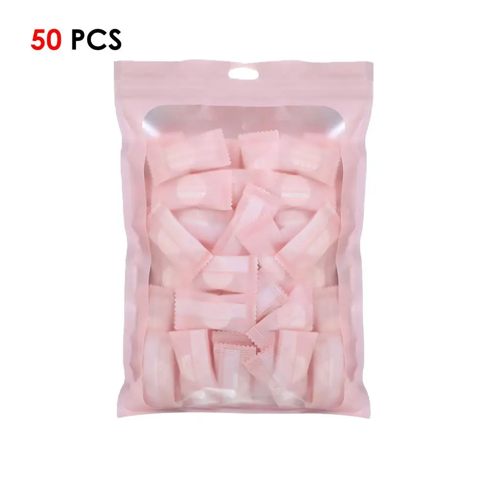 

50pcs Compact Tablets Towels Wet Wipe Portable Camping Travel Mini Facial Cotton Towel Tissue Disposable Compressed Face Towel