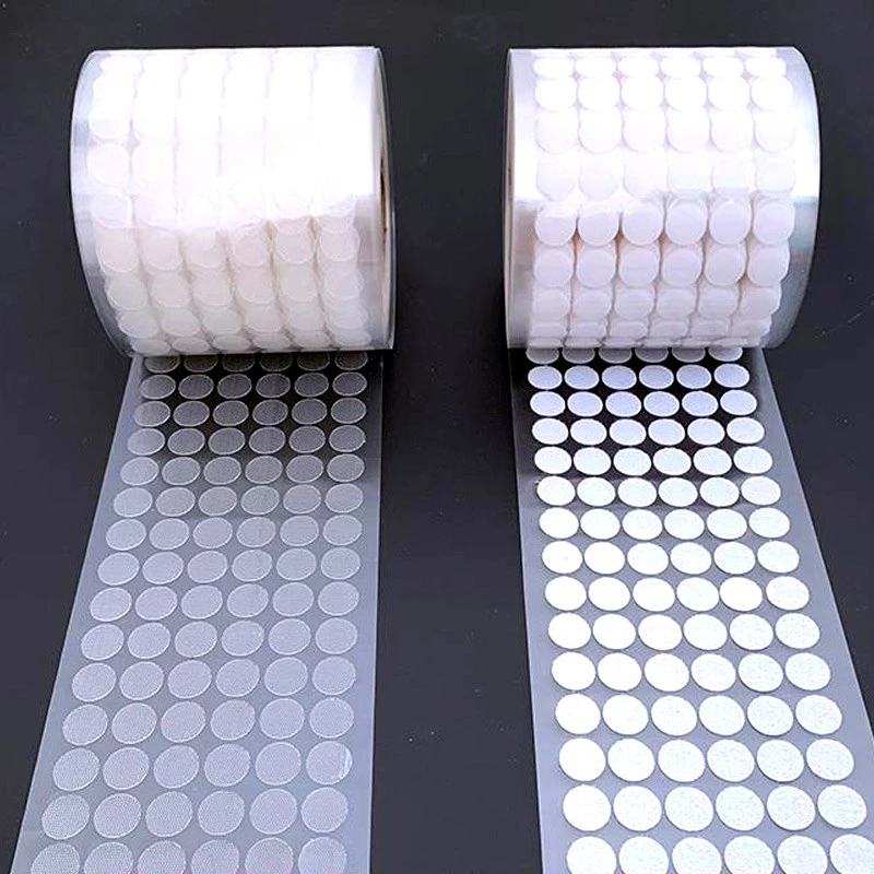 Самоклеящаяся прозрачная клейкая лента Velcros 15 мм нейлоновые крючки и петли