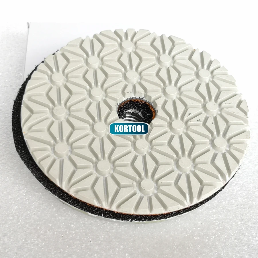 Бриллиантовые полировальные диски диаметром 100 мм для сухой и влажной полировки 4