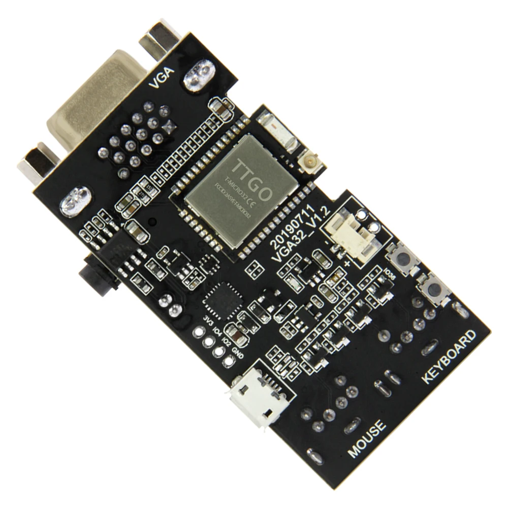 LILYGO TTGO VGA32 V1.2 Controller PS/2 Mouse And Keyboard Graphics Library Game Engine ANSI/VT Terminal For The ESP32 | Компьютеры и