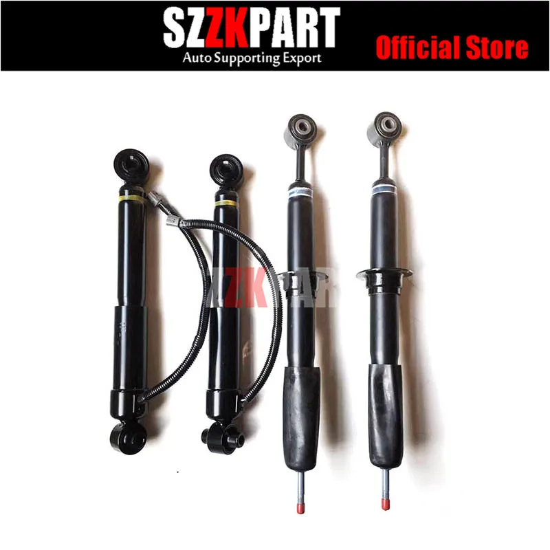 

4 шт. Передний + задний воздушный амортизатор для Toyota Sequoia с датчиком 2008-2019 воздушный амортизатор 48530-0C100 48510-34040