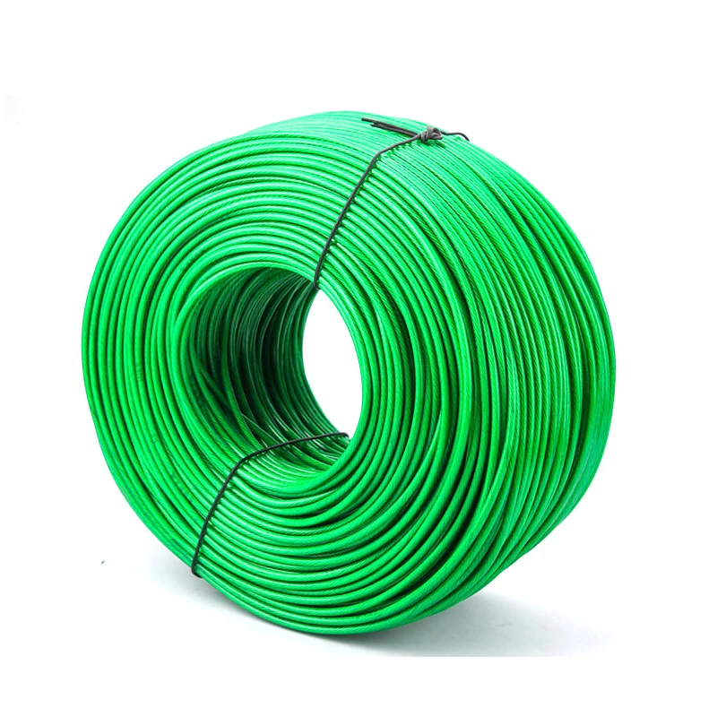 100 метров стальной проволоки зеленый ПВХ покрытием гибкий трос кабель нержавеющая сталь для бельевой линии теплицы винограда сарай 2 мм от AliExpress RU&CIS NEW